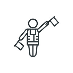 dispatcher vector icon