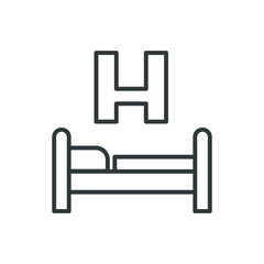 bed vector icon