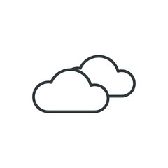 Fototapeta premium clouds vector icon