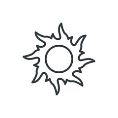 sun vector icon