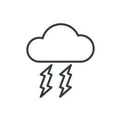 storm cloud vector icon