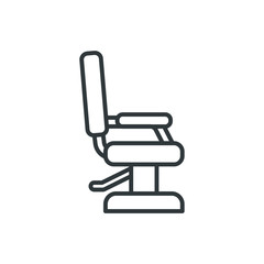 hairdresser chair vector icon