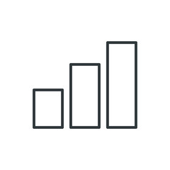 growth graph vector icon