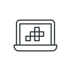 notebook blocks vector icon