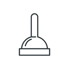 plunger vector icon