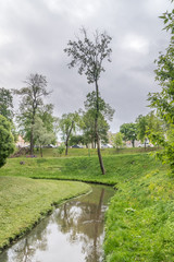 Haradnichanka or Haradnitsa river in Swiss Valley in Grodno, Belarus.