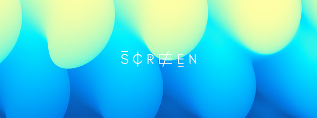 Vector volume background with color gradients. 3d abstract illustration. Template for cover, card, flyer or presentation.