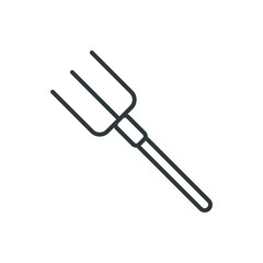 farm fork vector icon
