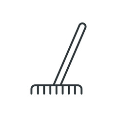 rake vector icon