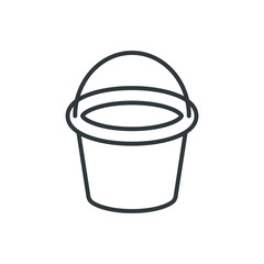 bucket vector icon