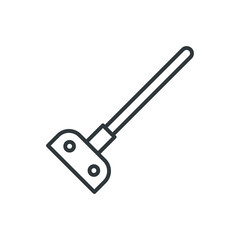 hoe vector icon