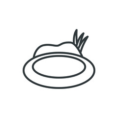 pond vector icon