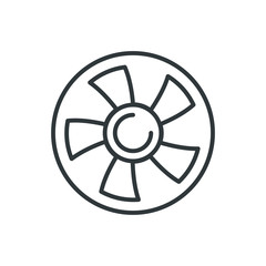 Fototapeta premium fan vector icon