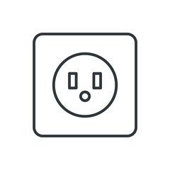 power socket vector icon