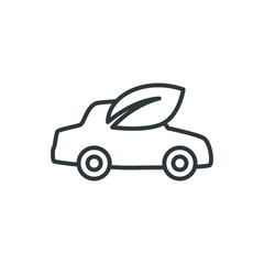 eco car vector icon