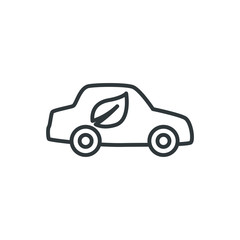 eco car vector icon
