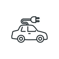 electric car vector icon