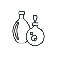 glass bottle vector icon