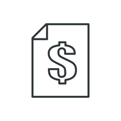 account statement vector icon