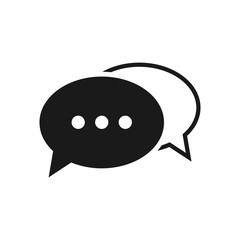 Speech Bubble Chat Icon Vector