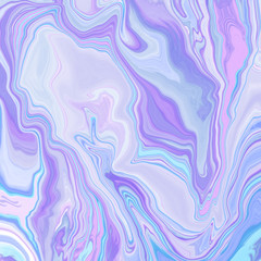 Abstract marble texture art. Digital marbling in retro style. Colorful vintage background.