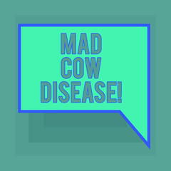 Conceptual hand writing showing Mad Cow Disease. Business photo text Neurodegenerative lethal disease contagious eating meat Blank Deformed Color Round Shape with Small Circles
