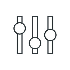 equalizer vector icon
