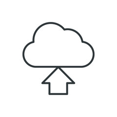 cloud upload vector icon