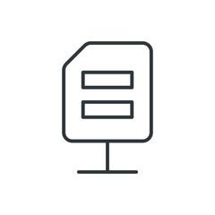 network document vector icon
