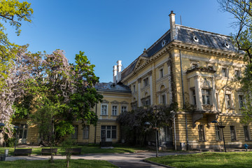 Obraz premium Department of National art gallery and Etnographic museum in former king palace in Sofia Bulgaria. Palace was built in 1880 years