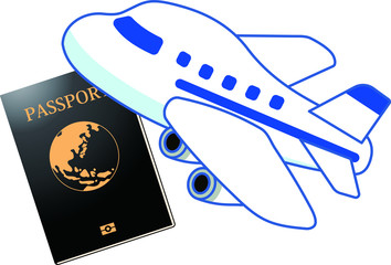Illustration of a passport 