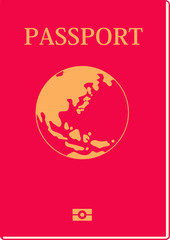 Illustration of a passport 
