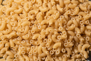 Details of a pile of macaronis.