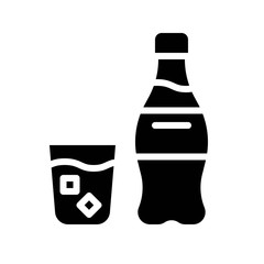 Cola vector illustration, Beverage solid style icon