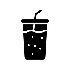 Soda vector illustration, Beverage solid style icon