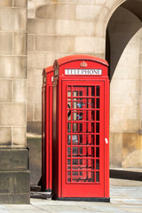 red telephone box in uk