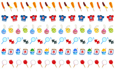 お祭り　飾り線