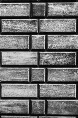 background of brick wall black and white