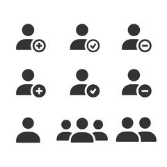 Account vector icon for graphic and web design.