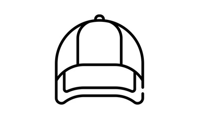 Baseball cap icon for casual wear and sports