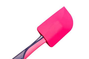 colour cooking spatula isolated on white background .