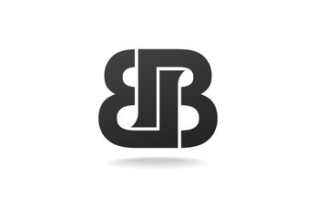 BB letters monogram logo/sign design. Vector image.