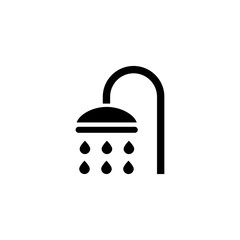 Shower Sprinkler Spray Vector Icon