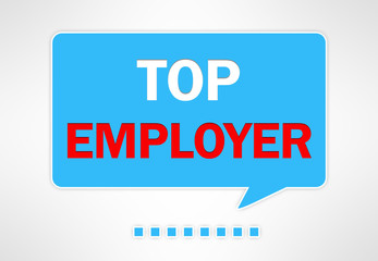 top employer - speech bubble illustration
