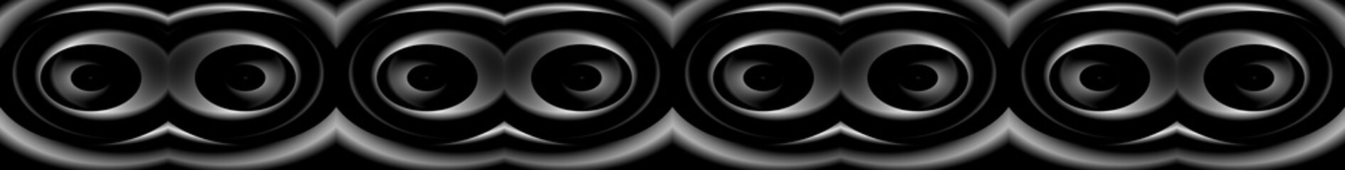 Digital Art, panoramic abstract three-dimensional objects with soft lighting, Germany