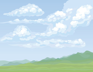 Obraz na płótnie Canvas Clouds. Vector drawing