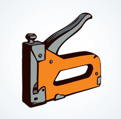 Stapler. Vector drawing