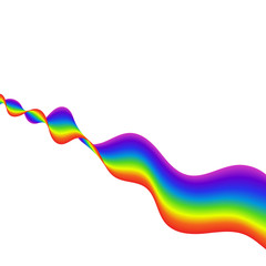 Abstract Rainbow Colorful Strip / Wave