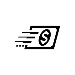 Fast Cash Icon, Fast Bill Icon