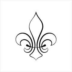Fleur De Lis, Fleur-De-Lys Or Flower-De-Luce, The Decorative Stylized Lily © Aayam 4D